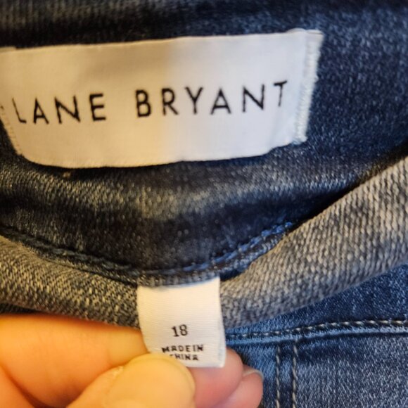 Size 18 W Lane Bryant Two Tone Jeggings - Picture 3 of 4